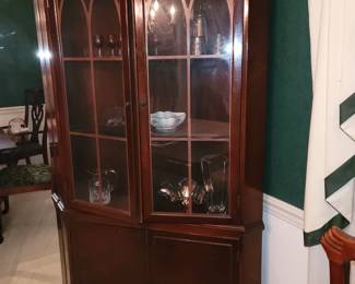Another mahogany corner cabinet 