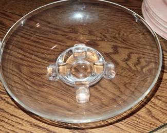 Steuben glass footed bowl