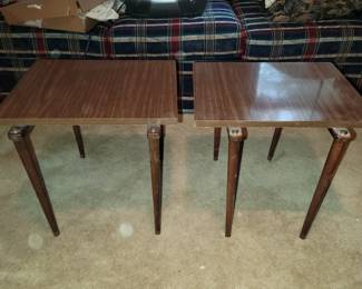 Pair of small mid century tables 