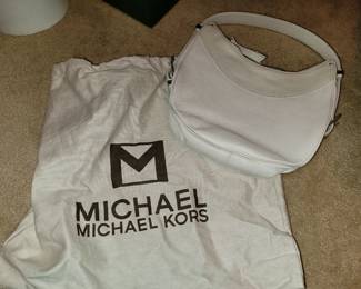 Vtg white Michael Kors purse 