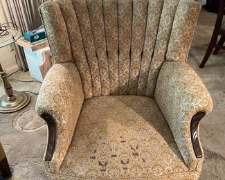 This stuffed chair definitely has a style that can't be ignored.