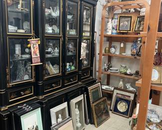 Asian themed art and smalls.  Buddha, tea cups, original paintings, Blanc de Chine figures.
