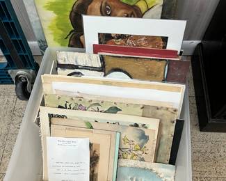 Miniature paintings, small paintings, interesting and unique items. 