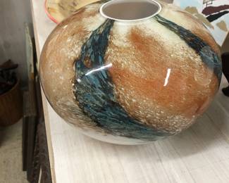 Glass, foil glass, Murano glass, Italian glass.