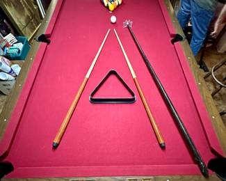 Vintage Retro "Richmond" by Brunswick Billiard Table with Ball Return.  
