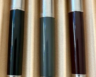 We have a significant collection of Parker, Shaeffer and Cross Pens including Fountain Pens, Ballpoints, Mechanical Pencils and Rollerballs.  From the 1920's to 1970's and more contemporary.  Look for the Pens at Jewelry Counter in the Family Room
