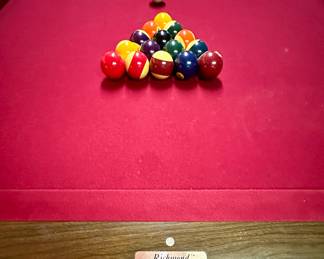 Vintage Retro "Richmond" by Brunswick Billiard Table with Ball Return.  