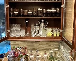 Barware in the Kitchen area