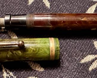 We have a significant collection of Parker, Shaeffer and Cross Pens including Fountain Pens, Ballpoints, Mechanical Pencils and Rollerballs.  From the 1920's to 1970's and more contemporary.  Look for the Pens at Jewelry Counter in the Family Room