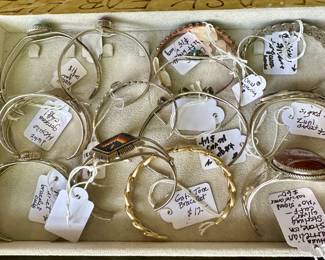 Jewelry Collection:  Lots of Sterling, Turquoise, Necklaces, Rings, Earrings, Bracelets, Pendents, Brooches. Swarovski and so much.  4-5 Estate Sales Worth of Jewelry..  More than we can display for now.