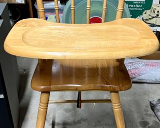 Vintage High Chair with Tray