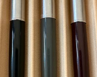 We have a significant collection of Parker, Shaeffer and Cross Pens including Fountain Pens, Ballpoints, Mechanical Pencils and Rollerballs.  From the 1920's to 1970's and more contemporary.  Look for the Pens at Jewelry Counter in the Family Room