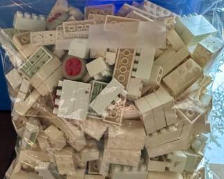 White and Off White Legos