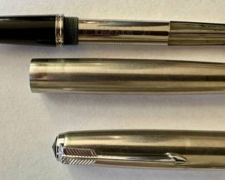 We have a significant collection of Parker, Shaeffer and Cross Pens including Fountain Pens, Ballpoints, Mechanical Pencils and Rollerballs.  From the 1920's to 1970's and more contemporary.  Look for the Pens at Jewelry Counter in the Family Room