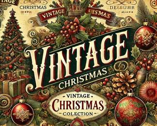 Vintage Christmas Label