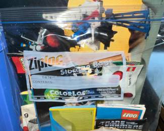 Instruction manuals and Empty lego Boes