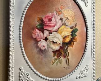 Beautiful Hand Painted Rose Picture