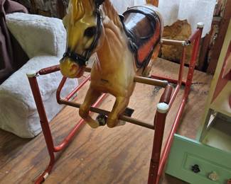 Vintage "Wonder Horse" toy spring horse 