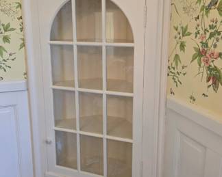 Built-in corner cabinet in 1800s section of house.