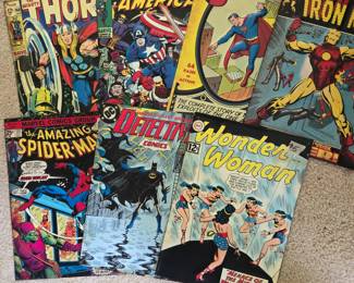 Comic book tin signs