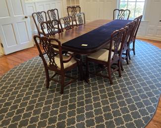 Custom made dining room table by Leighton  Hall Furniture 
