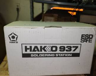 CASES of never-used/opened Hakko 937 Soldering Stations (approx. 61 boxes)