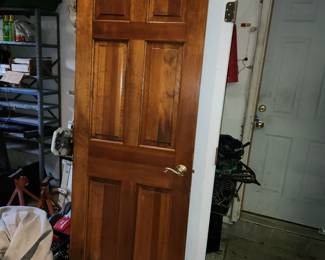 used, solid wood exterior door