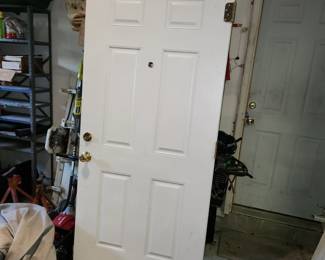 used, solid wood exterior door