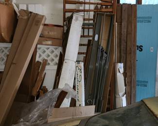 wood trim, railings...