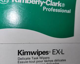 case of new Kimwipes, Delicate Task Wipes: Low-lint softness safely cleans lenses, glass surfaces, electronics and lab equipment with no residue.