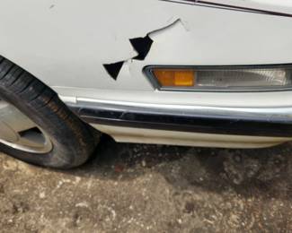 Reatta Fender damage BUT we have a perfect replacement in the garage