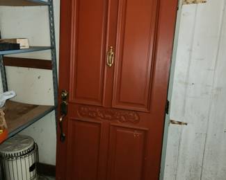 used, solid wood exterior door