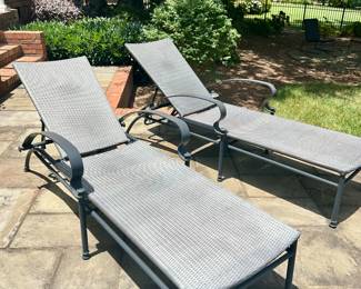 2 lounge chairs