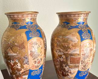 Pair of Satsuma Vases