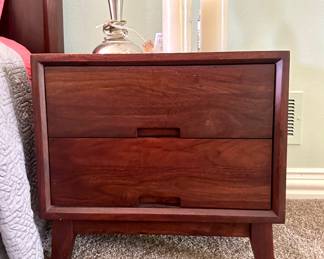 Pair of Crate & Barrel "Steppe" Nightstands