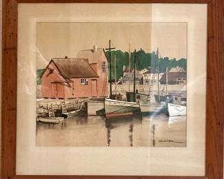 Watercolor on Paper, Signed Gunter