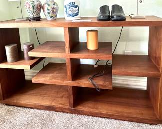 Crate & Barrel "Elevate" Walnut Bookcase