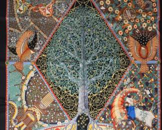 Hermes Axis Mundi Silk Scarf