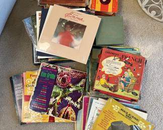 Vintage Vinyl Record Collection	