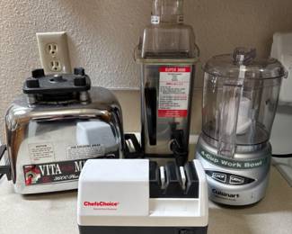 Vitamix Super 3600 - Cuisinart Mini Prep Plus - Knife Sharpener	