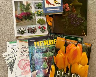 Nature Books - House Plants, Bulbs, Herbs, Bird Field Guide +	