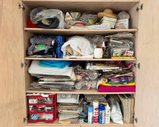 Loaded Craft Closet - Sewing Notions, Yarn, Buttons +	