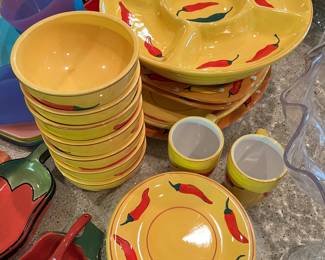 Jalapeño serving set
