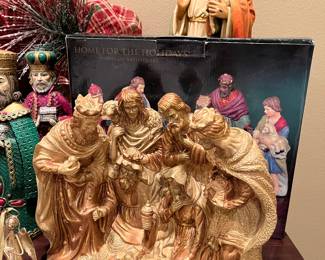 Three different Nativity sets