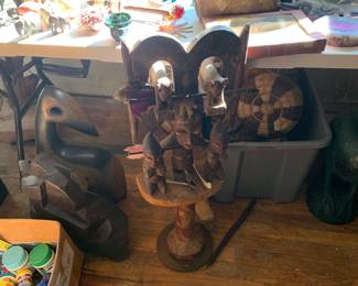 Tribal Art, Native American, Shona Sculptures, Zimbabwe Tribe Animals, Navajo, Hopi pottery