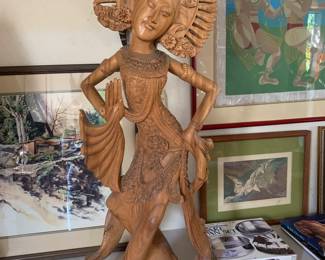 Ironwood, Mohagany, rubber tree carvings