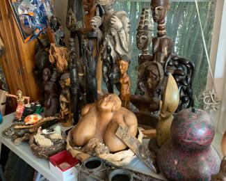 Tribal Art, Native American, Shona Sculptures, Zimbabwe Tribe Animals, Navajo, Hopi pottery