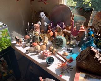 Tribal Art, Native American, Shona Sculptures, Zimbabwe Tribe Animals, Navajo, Hopi pottery