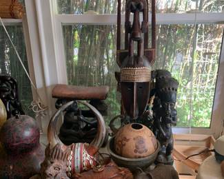 Tribal Art, Native American, Shona Sculptures, Zimbabwe Tribe Animals, Navajo, Hopi pottery