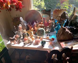 Tribal Art, Native American, Shona Sculptures, Zimbabwe Tribe Animals, Navajo, Hopi pottery 